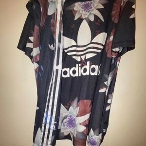 a set of Adidas cute floral lounge set
